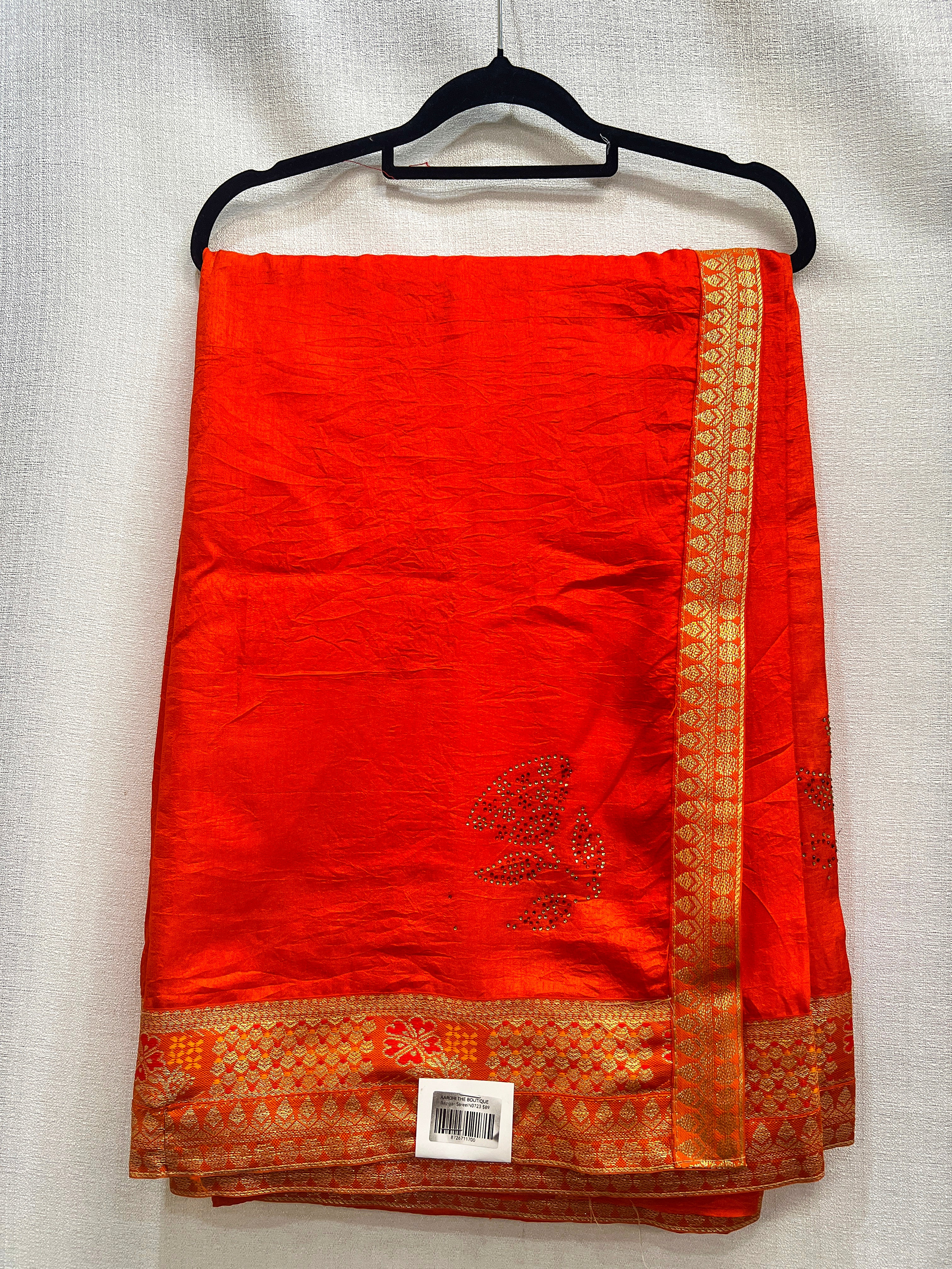 Georgette Red Saree